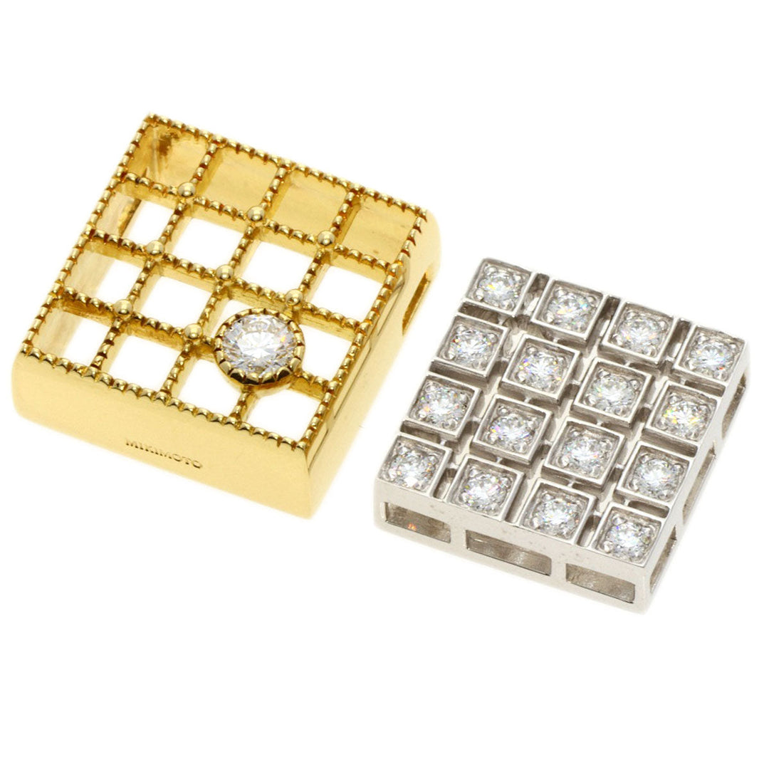 MIKIMOTO Necklace 18K Yellow Gold gold MIKIMOTO Diamond Reversible