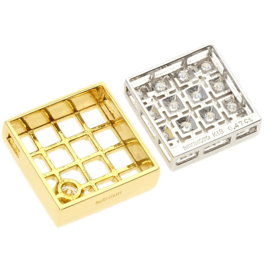 MIKIMOTO Necklace 18K Yellow Gold gold MIKIMOTO Diamond Reversible