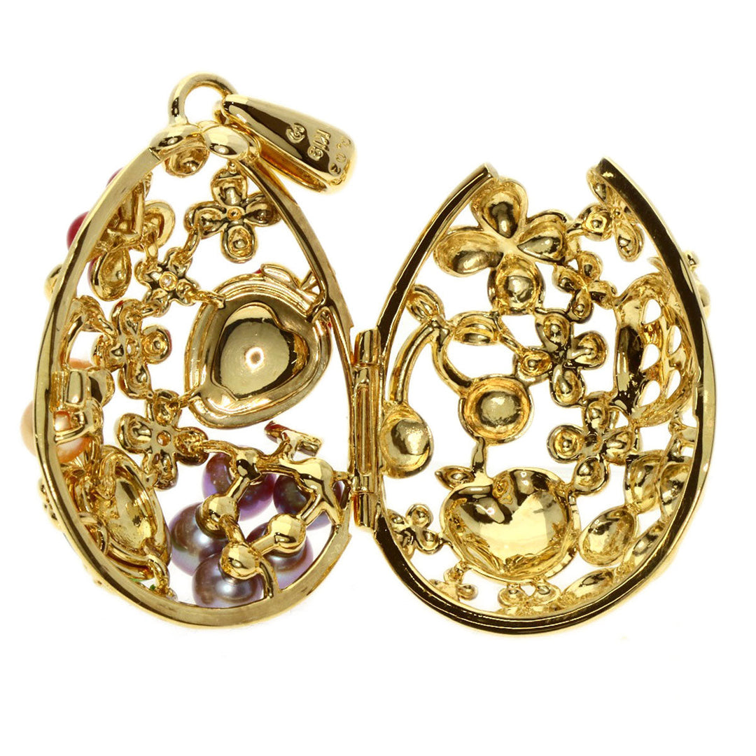 TASAKI Pendant top 18K Yellow Gold gold Pearl Enamel