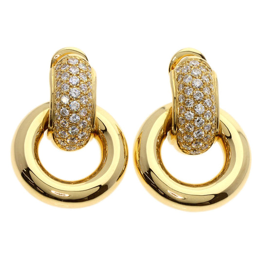 Chaumet Earring 18K Yellow Gold gold diamond Women Used Authentic