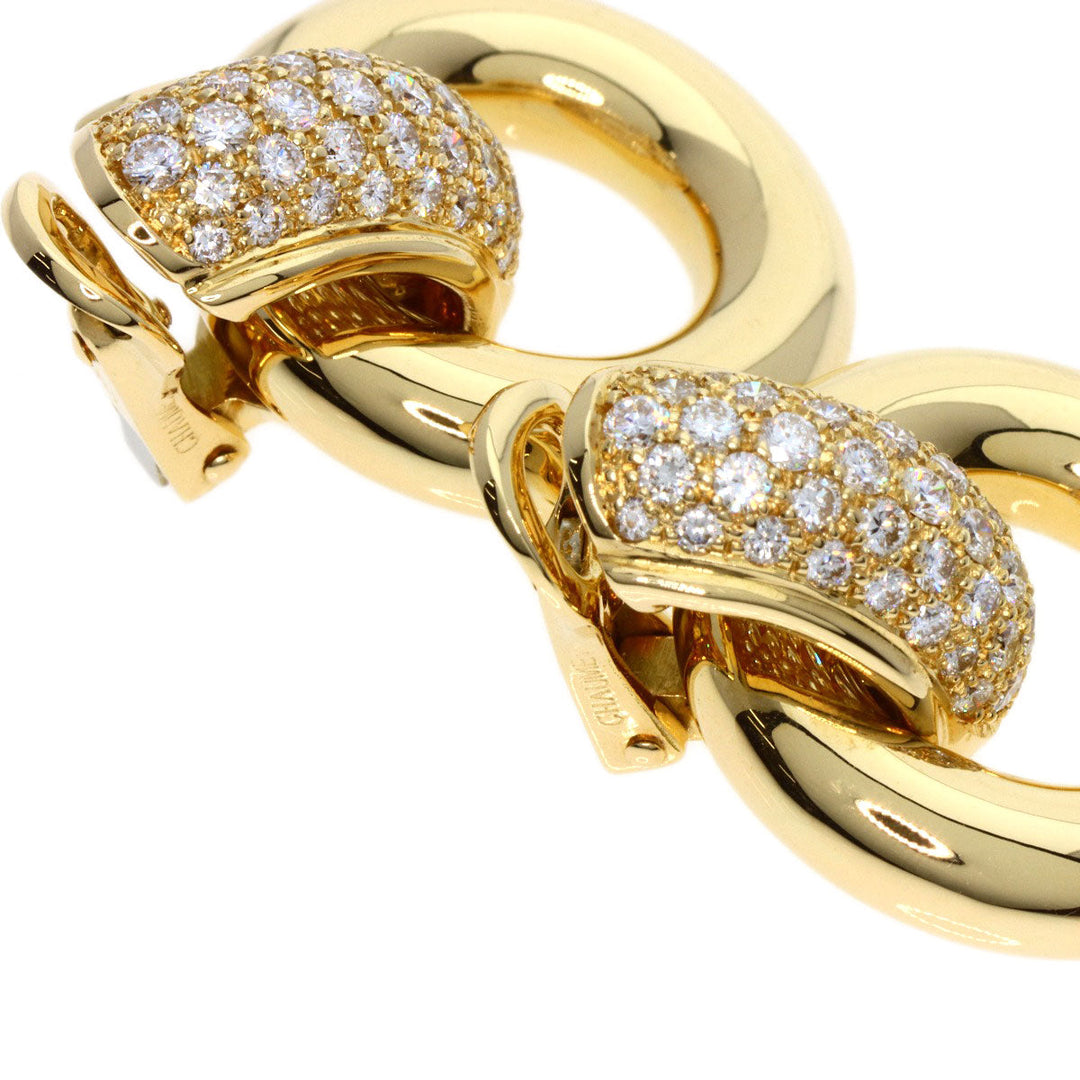 Chaumet Earring 18K Yellow Gold gold diamond Women Used Authentic