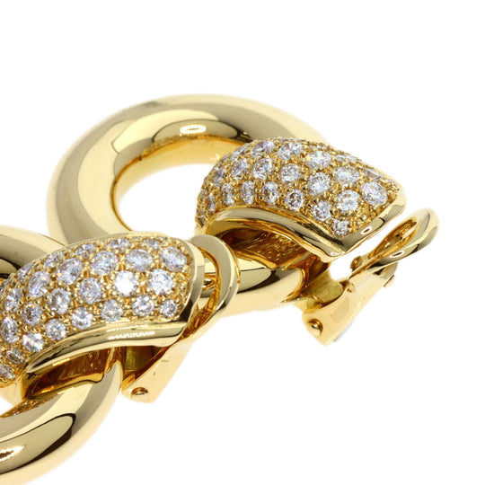 Chaumet Earring 18K Yellow Gold gold diamond Women Used Authentic