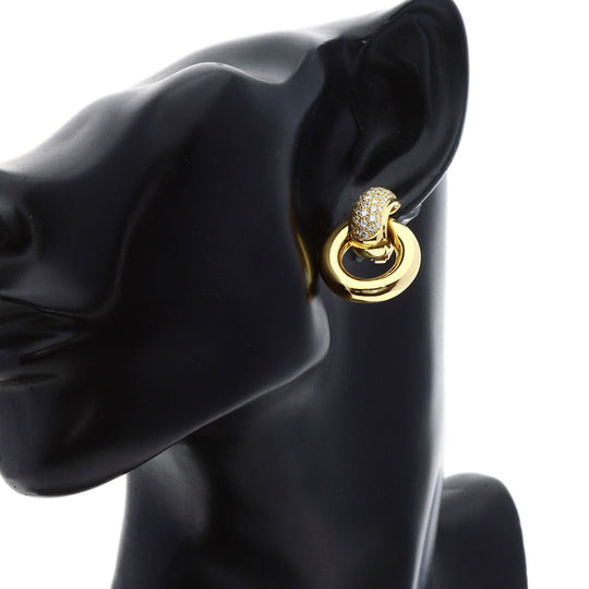 Chaumet Earring 18K Yellow Gold gold diamond Women Used Authentic