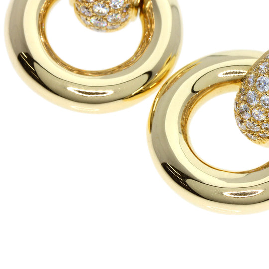 Chaumet Earring 18K Yellow Gold gold diamond Women Used Authentic