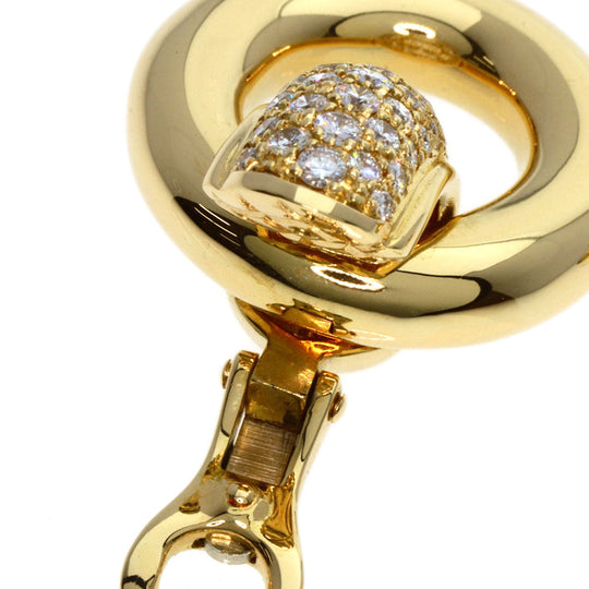 Chaumet Earring 18K Yellow Gold gold diamond Women Used Authentic