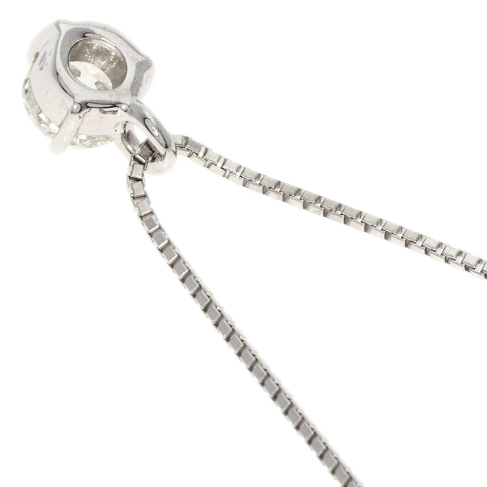 TASAKI Necklace K18WG Silver diamond Women Used Authentic