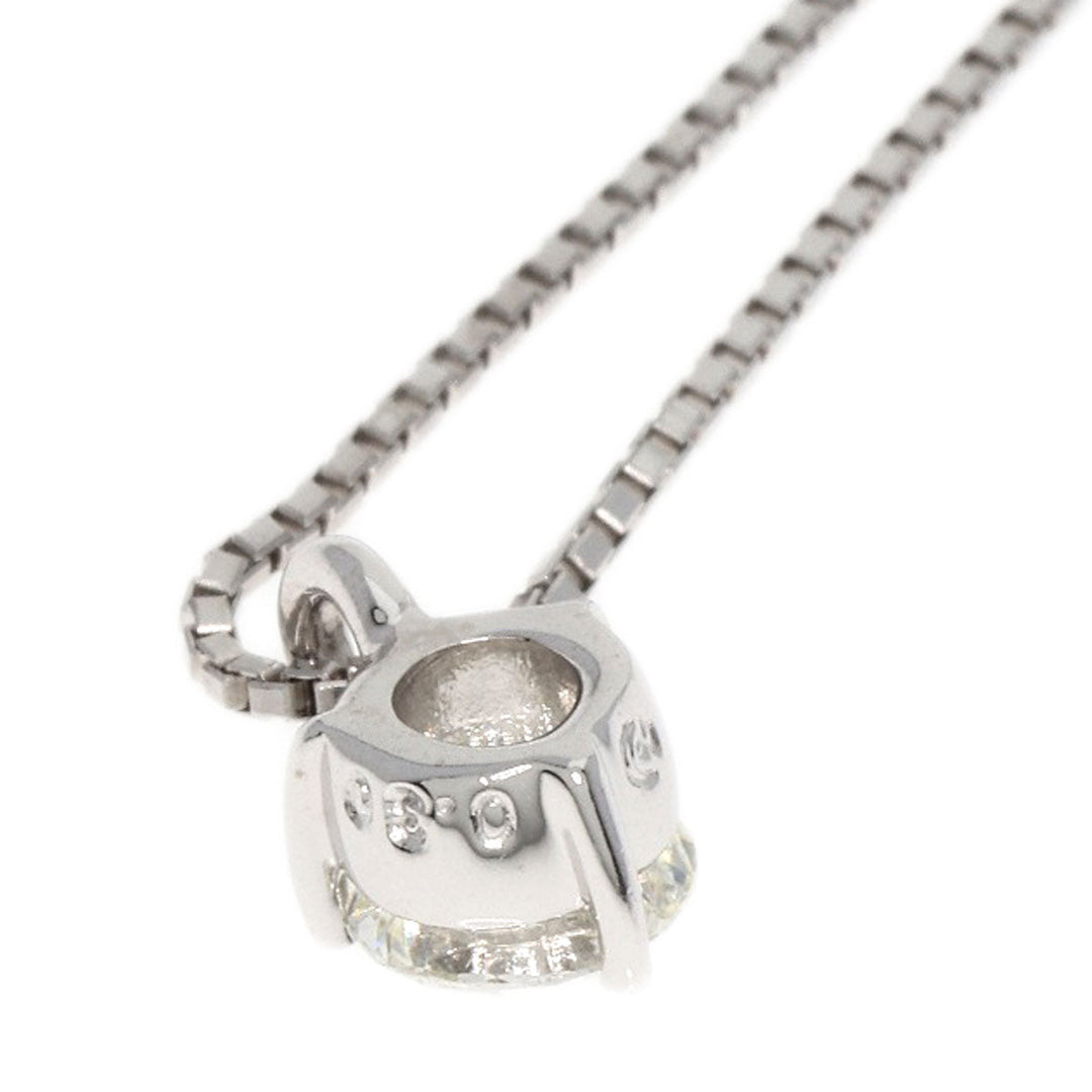 TASAKI Necklace K18WG Silver diamond Women Used Authentic