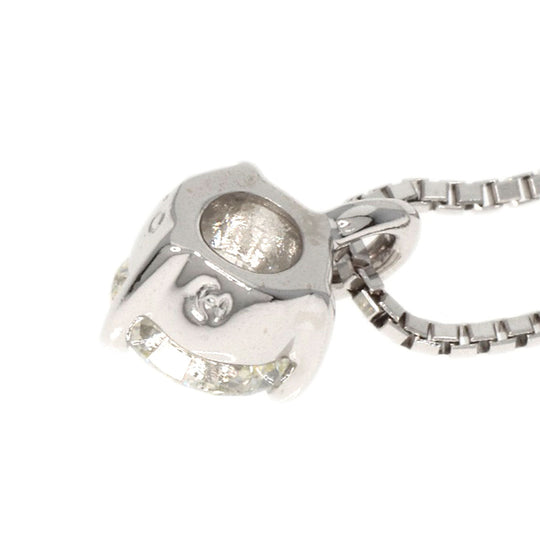 TASAKI Necklace K18WG Silver diamond Women Used Authentic