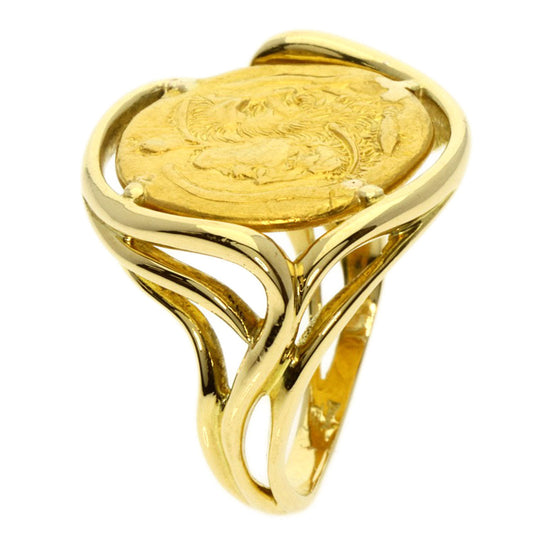 PIAGET Ring 18K Yellow Gold gold Hans Erni coin