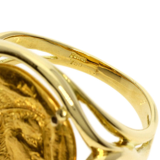 PIAGET Ring 18K Yellow Gold gold Hans Erni coin