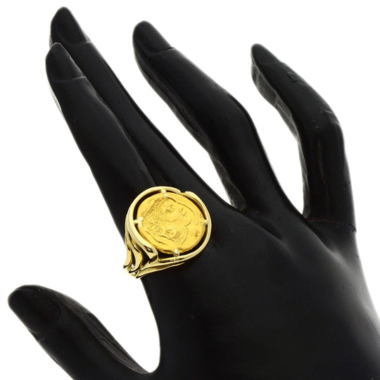 PIAGET Ring 18K Yellow Gold gold Hans Erni coin