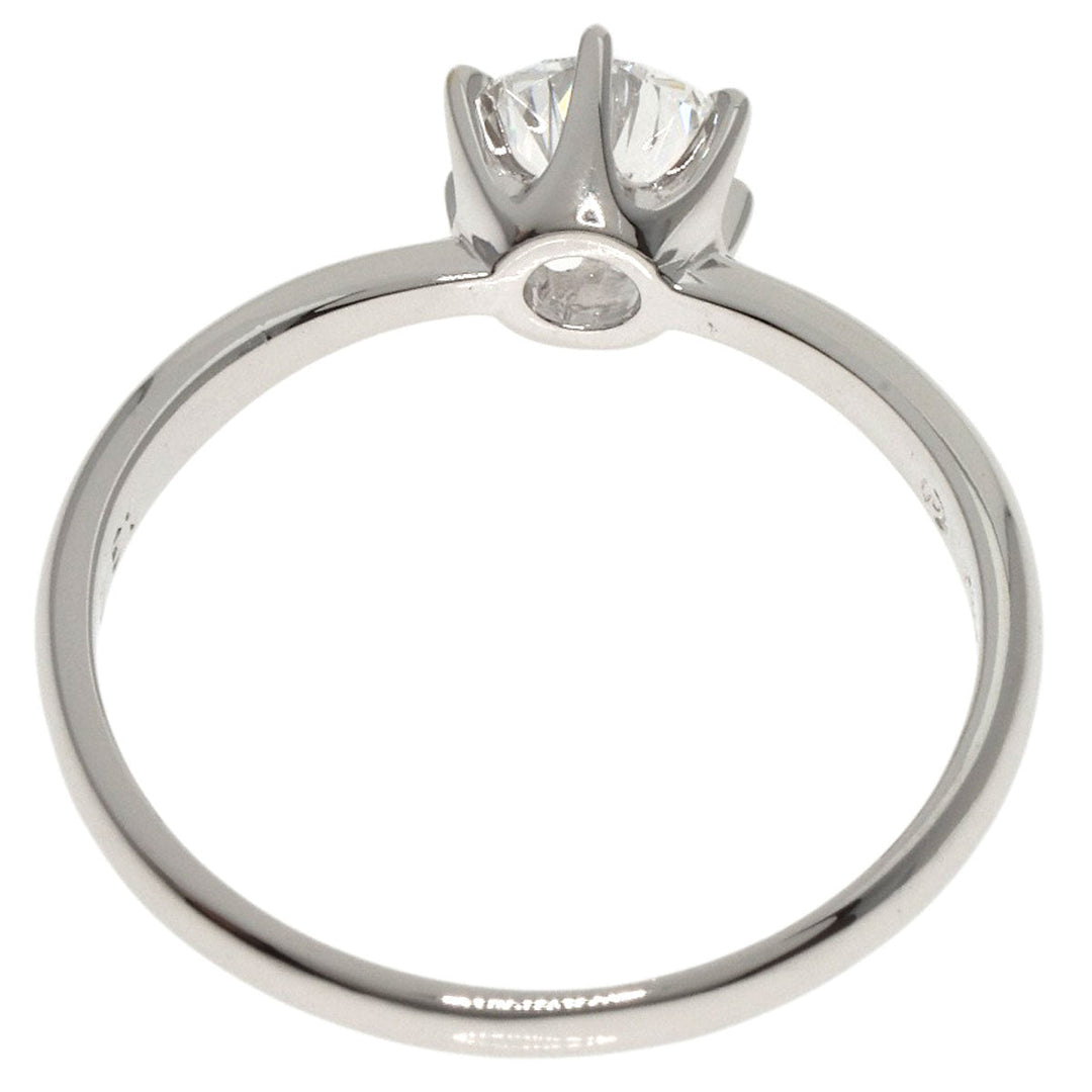 TASAKI Ring PT900 Silver diamond Women Used Authentic