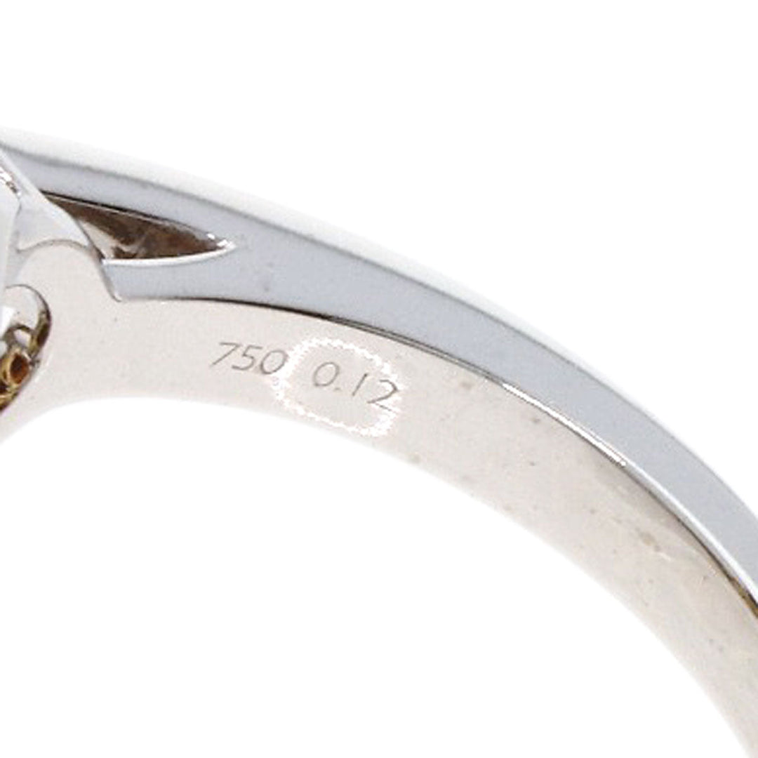 TASAKI Ring K18WG Silver Madeira Citrine Ruby Diamond