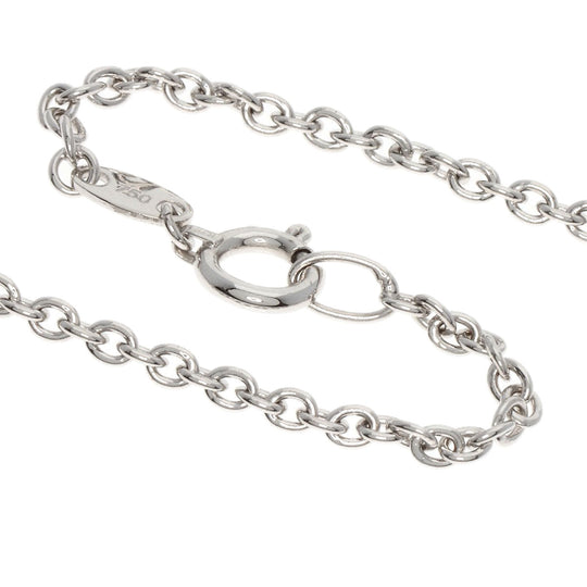WALTHAM Necklace K18WG Silver Horseshoe Diamond Swing Women Used Authentic