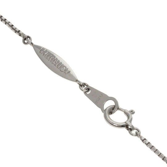 MONNICKENDAM Necklace K18WG , PT850 Silver Large cross diamond Women Used Authentic