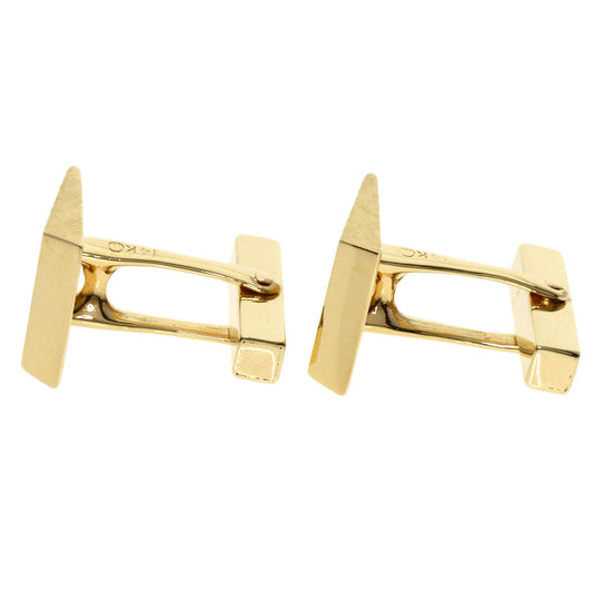 TIFFANY&Co. cuffs K14YG gold Square mens Used Authentic