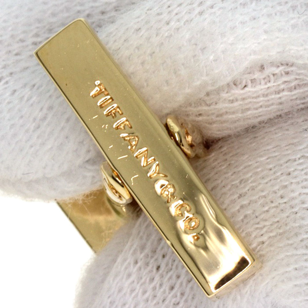 TIFFANY&Co. cuffs K14YG gold Square mens Used Authentic