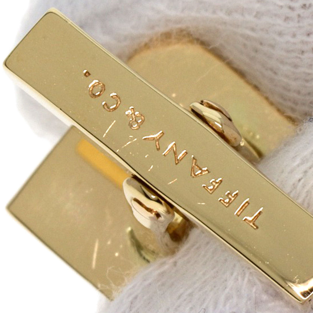 TIFFANY&Co. cuffs K14YG gold Square mens Used Authentic