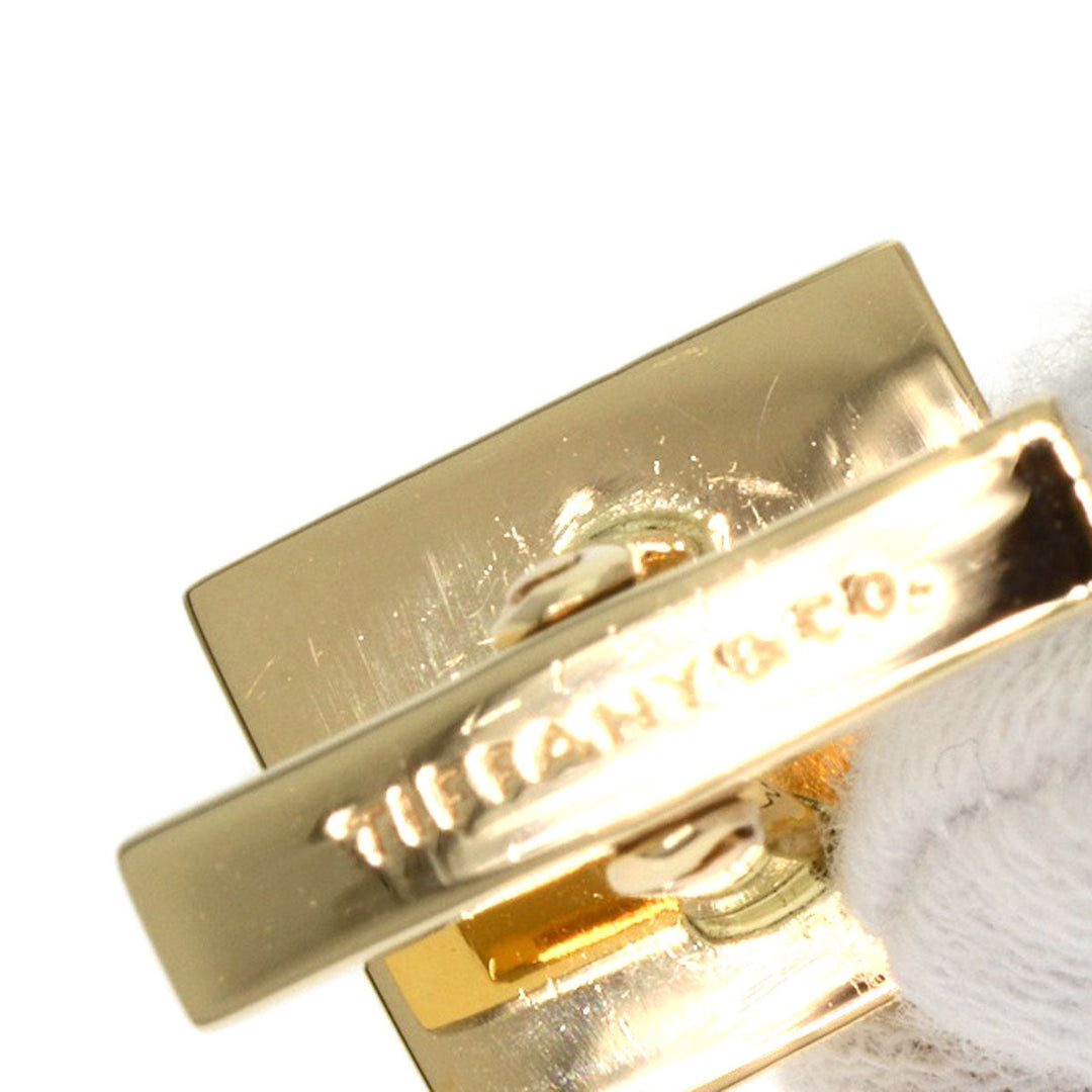 TIFFANY&Co. cuffs K14YG gold Square mens Used Authentic