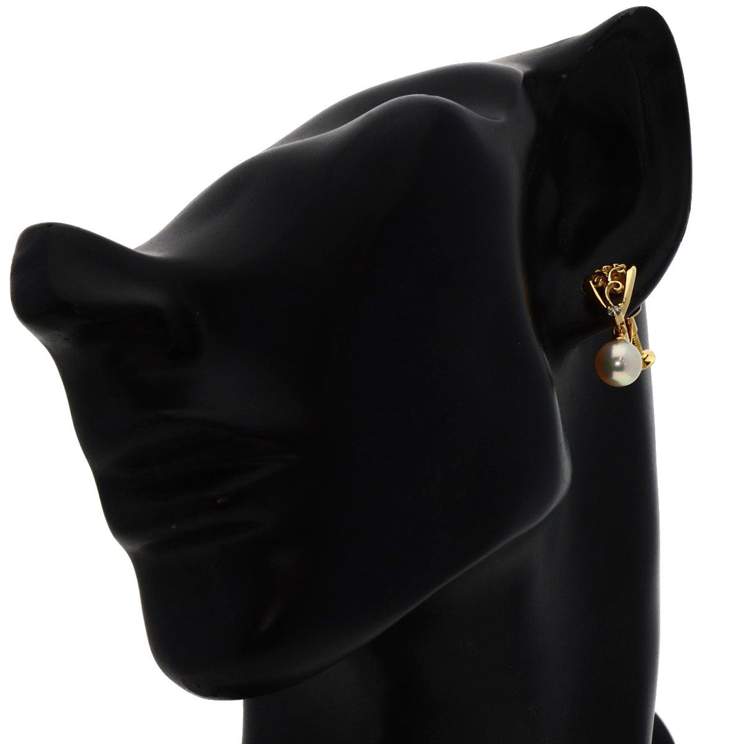 TASAKI Earring 18K Yellow Gold gold Akoya pearl Pearl Women Used Authentic