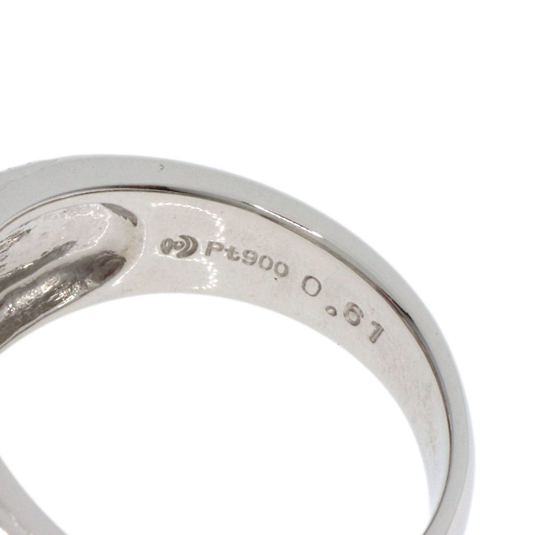 TASAKI Ring PT900 Silver Ruby diamond Women Used Authentic
