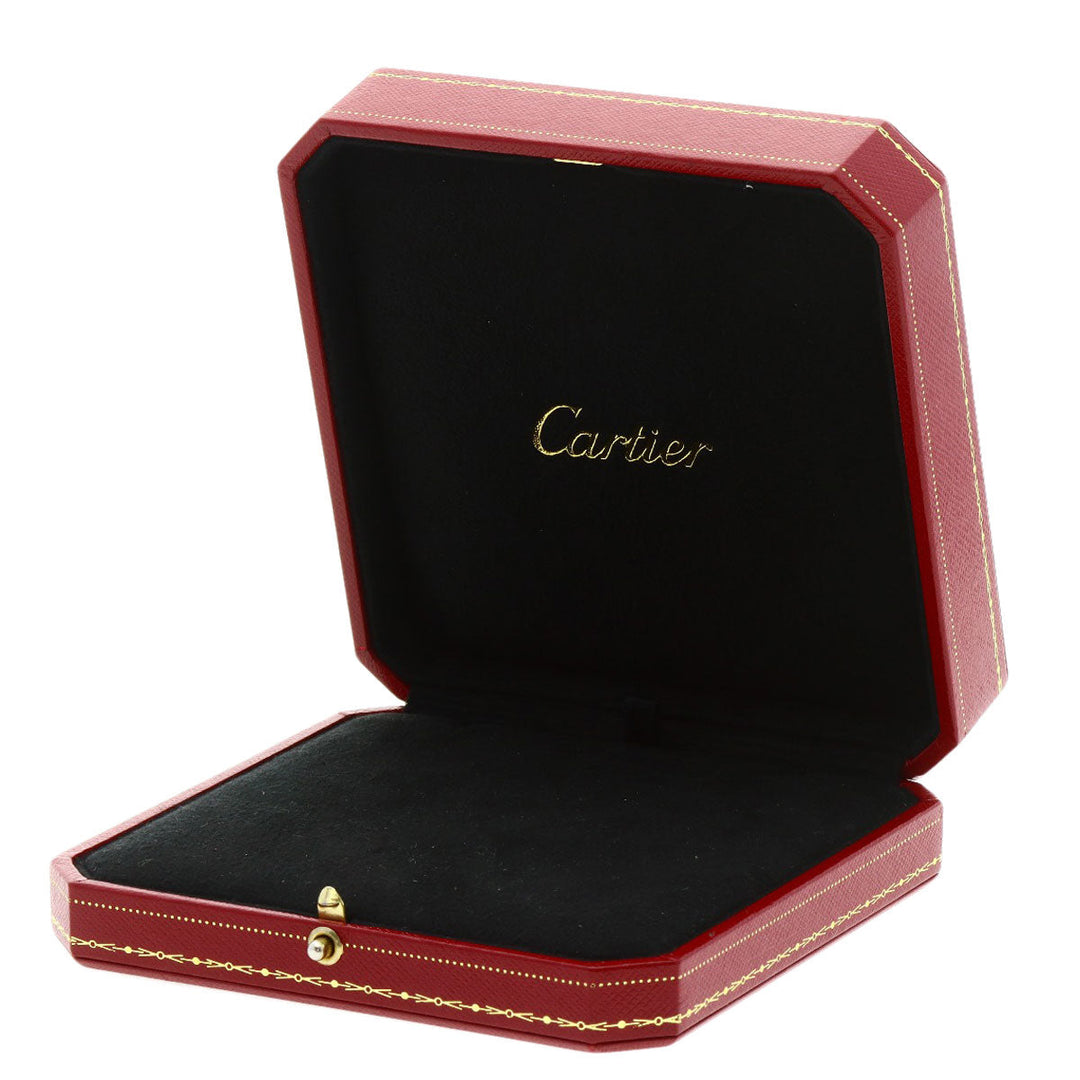 CARTIER Pendant top K18WG Silver Pasha Shell Diamond Grid Charm Women Used Authentic