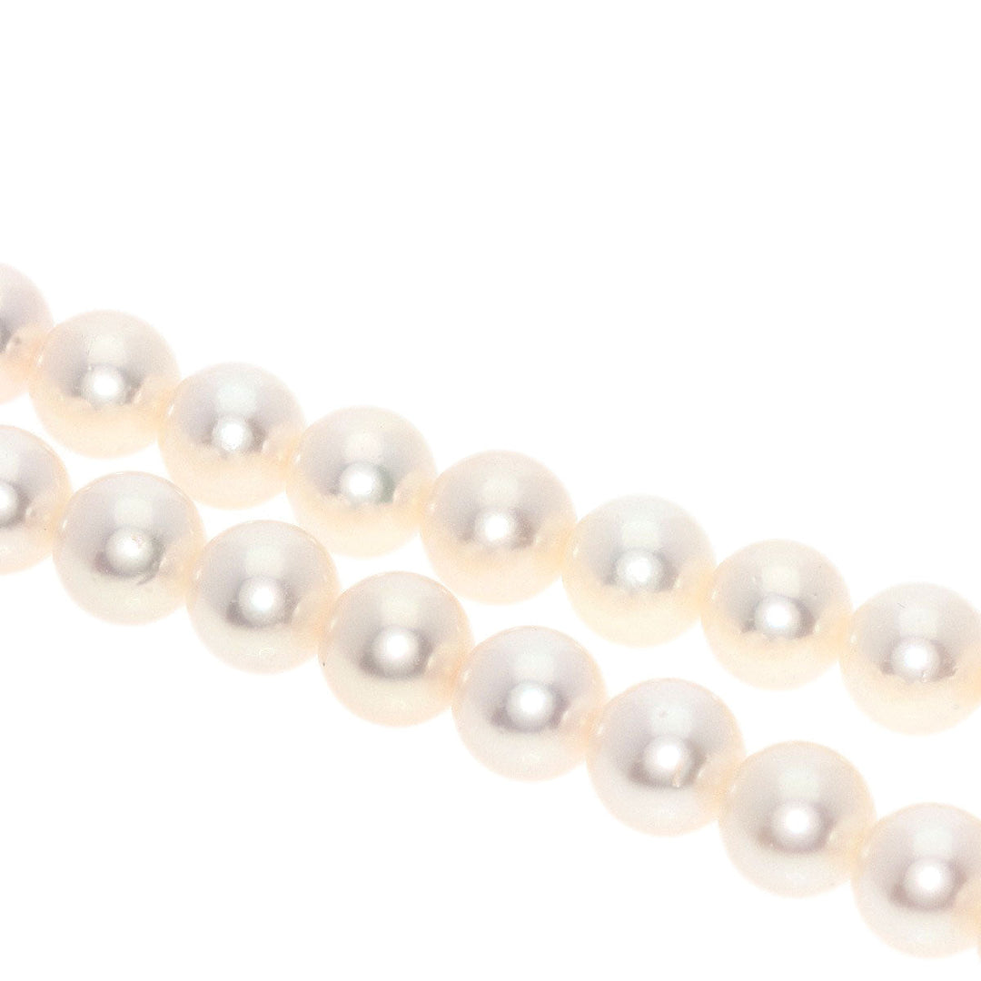 TASAKI Necklace K18WG Silver Akoya pearl Pearl Women Used Authentic