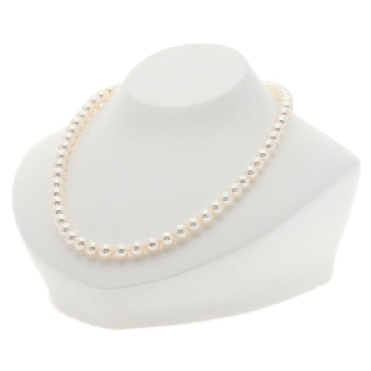 TASAKI Necklace K18WG Silver Akoya pearl Pearl Women Used Authentic