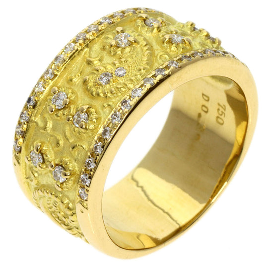CELINE Ring 18K Yellow Gold gold diamond Women Used Authentic