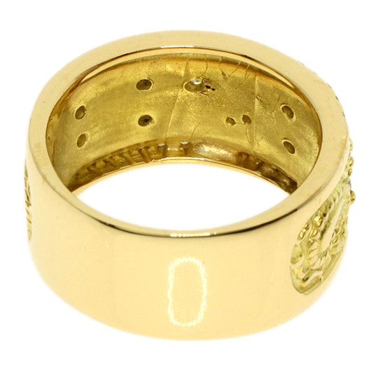 CELINE Ring 18K Yellow Gold gold diamond Women Used Authentic