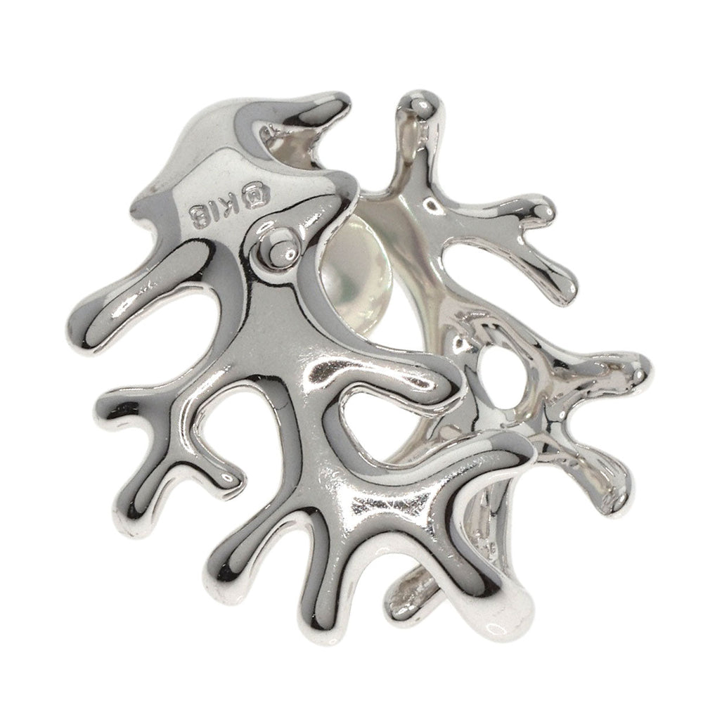 MIKIMOTO Pendant top K18WG Silver Pearl