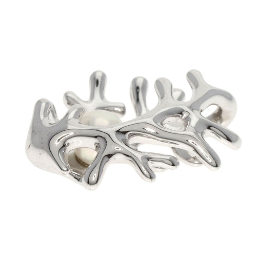 MIKIMOTO Pendant top K18WG Silver Pearl