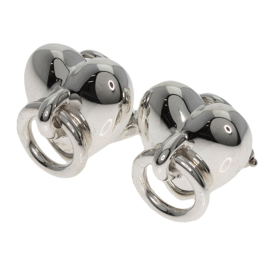 TIFFANY&Co. Earring SV Silver heart knock Women Used Authentic