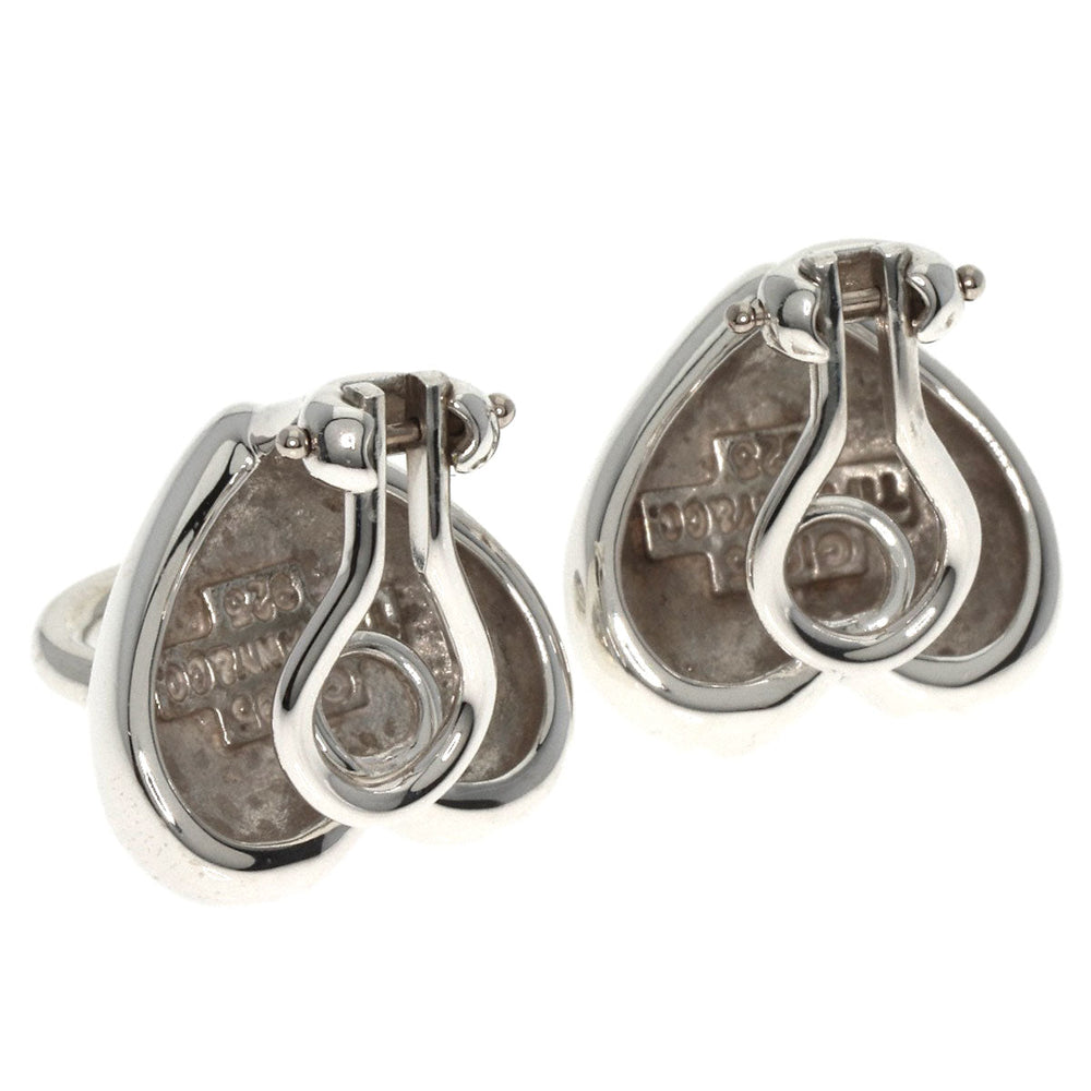 TIFFANY&Co. Earring SV Silver heart knock Women Used Authentic