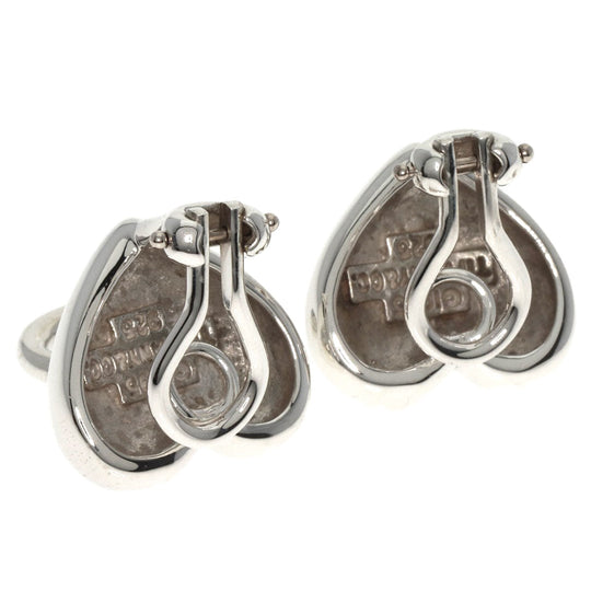 TIFFANY&Co. Earring SV Silver heart knock Women Used Authentic