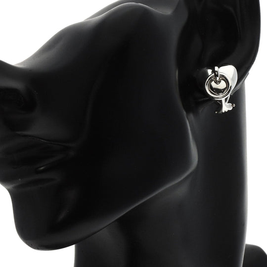 TIFFANY&Co. Earring SV Silver heart knock Women Used Authentic