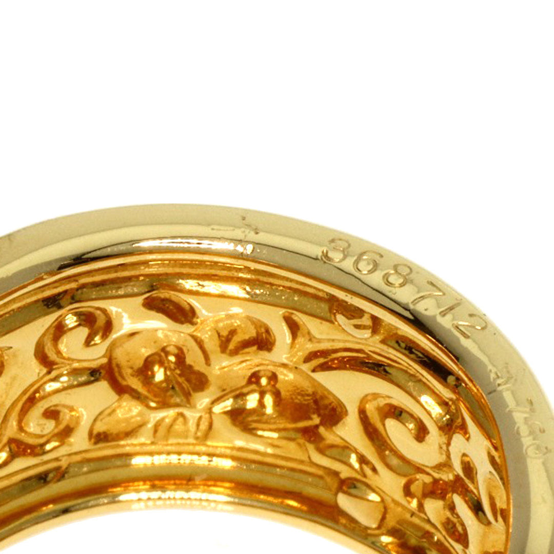 Carrera y Carrera Ring 18K Yellow Gold gold Charm with diamond Women Used Authentic