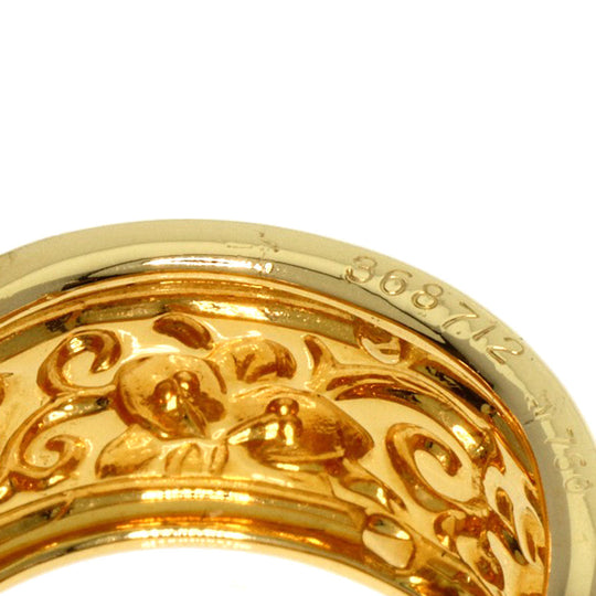 Carrera y Carrera Ring 18K Yellow Gold gold Charm with diamond Women Used Authentic
