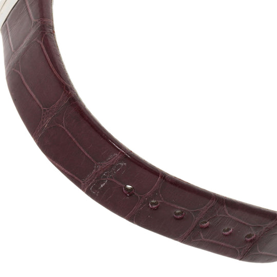 BVLGARI Watches Quartz LU28C7SLD Stainless Steel, Leather Silver Le chair violet dial Women Used Authentic