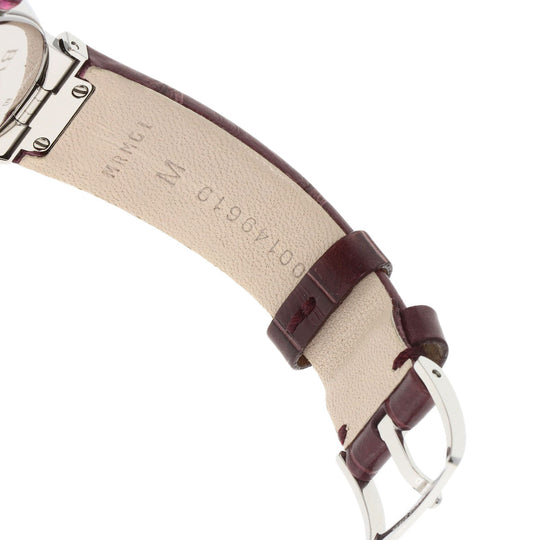 BVLGARI Watches Quartz LU28C7SLD Stainless Steel, Leather Silver Le chair violet dial Women Used Authentic