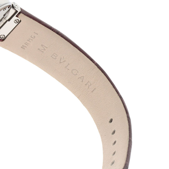 BVLGARI Watches Quartz LU28C7SLD Stainless Steel, Leather Silver Le chair violet dial Women Used Authentic