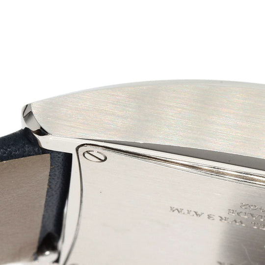 TIFFANY&Co. Watches Quartz 36668644 Stainless Steel, Leather Silver East West Mini Navy dial Women Used Authentic