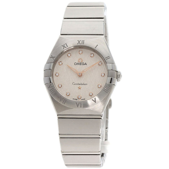 OMEGA Watches Quartz 131.10.28.60.52.001 Stainless Steel , Stainless Steel Silver Constellation Manhattan Silver dial Women Used Authentic