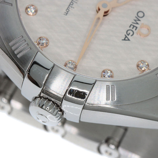 OMEGA Watches Quartz 131.10.28.60.52.001 Stainless Steel , Stainless Steel Silver Constellation Manhattan Silver dial Women Used Authentic