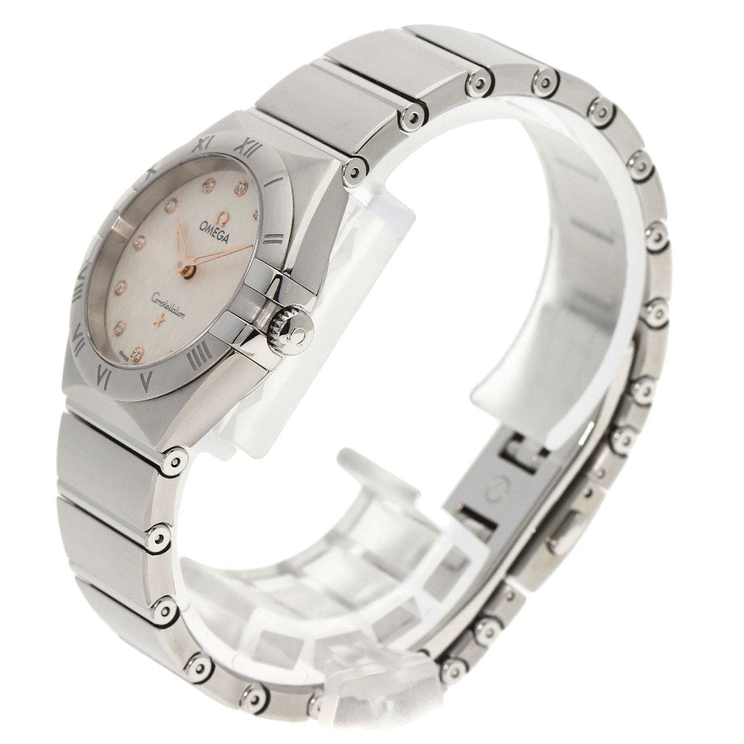 OMEGA Watches Quartz 131.10.28.60.52.001 Stainless Steel , Stainless Steel Silver Constellation Manhattan Silver dial Women Used Authentic