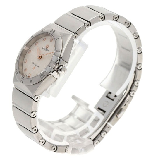 OMEGA Watches Quartz 131.10.28.60.52.001 Stainless Steel , Stainless Steel Silver Constellation Manhattan Silver dial Women Used Authentic