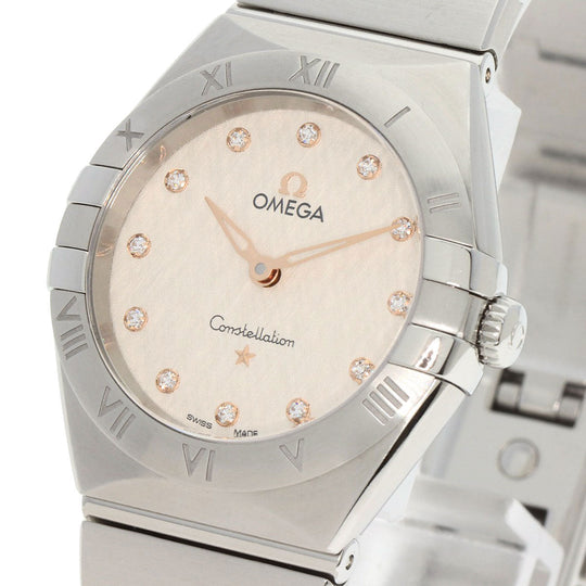 OMEGA Watches Quartz 131.10.28.60.52.001 Stainless Steel , Stainless Steel Silver Constellation Manhattan Silver dial Women Used Authentic