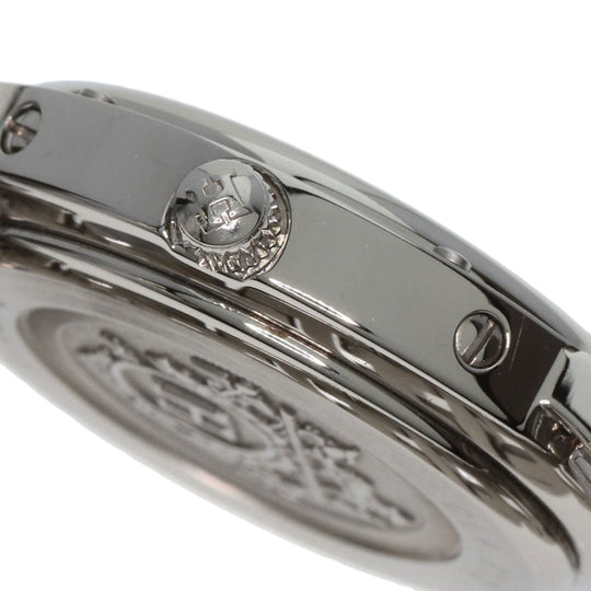 HERMES Watches Quartz CL4.210 Stainless Steel , Stainless Steel Silver Clipper Nacre New Buckle Pink shell dial Women Used Authentic