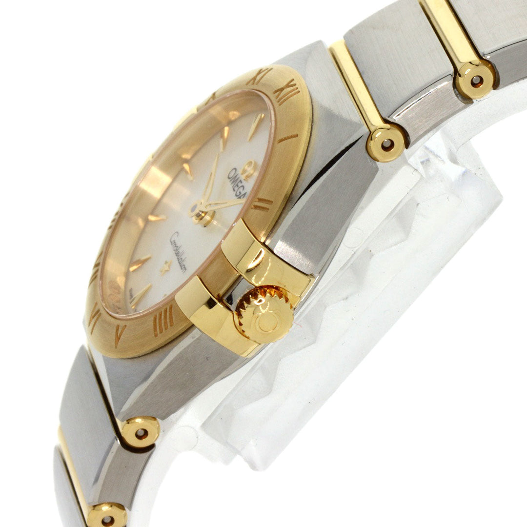 OMEGA Watches Quartz 131.20.25.60.05.002 Stainless Steel , SSxK18YG gold Constellation Manhattan unused White shell dial Women Used Authentic