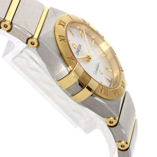 OMEGA Watches Quartz 131.20.25.60.05.002 Stainless Steel , SSxK18YG gold Constellation Manhattan unused White shell dial Women Used Authentic